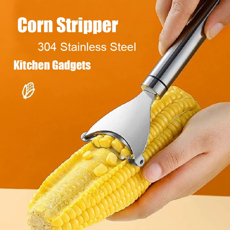 

Corn Stripper Corns Threshing Stainless Steel Easy Peeling Corn Kerneler Peeler Kitchen Fruit Vegetable Tools