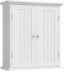 Bathroom Wall Cabinet, Over The Toilet Space Saver Storage Cabinet, Medicine Cabinet with 2 Door & Adjustable Shelves, Cupboard 1
