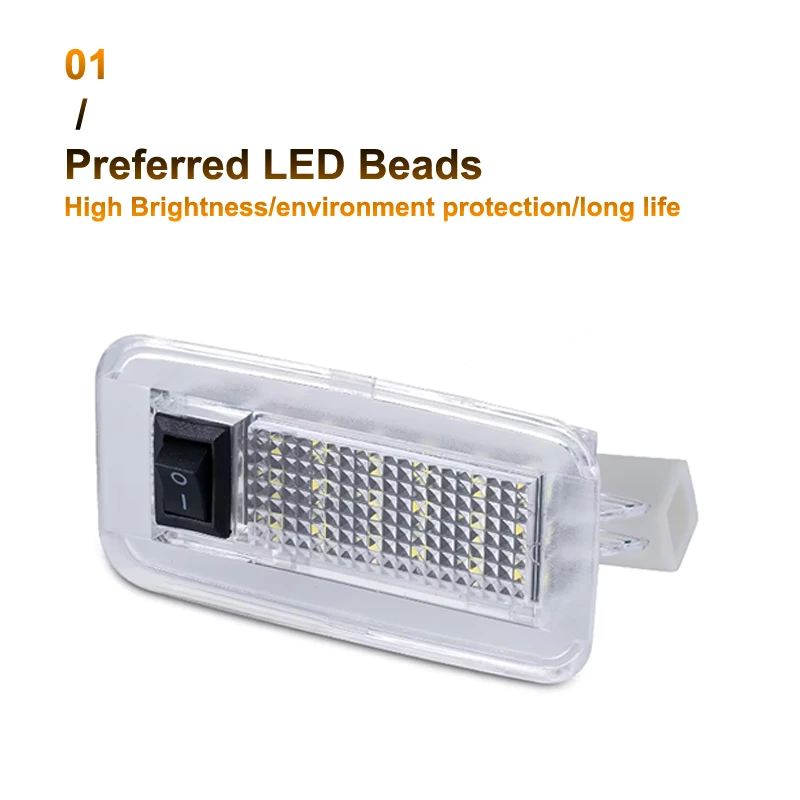 1PC LED Trunk Lights Luggage Compartment Lamps For Toyota Corolla Crown Land Cru