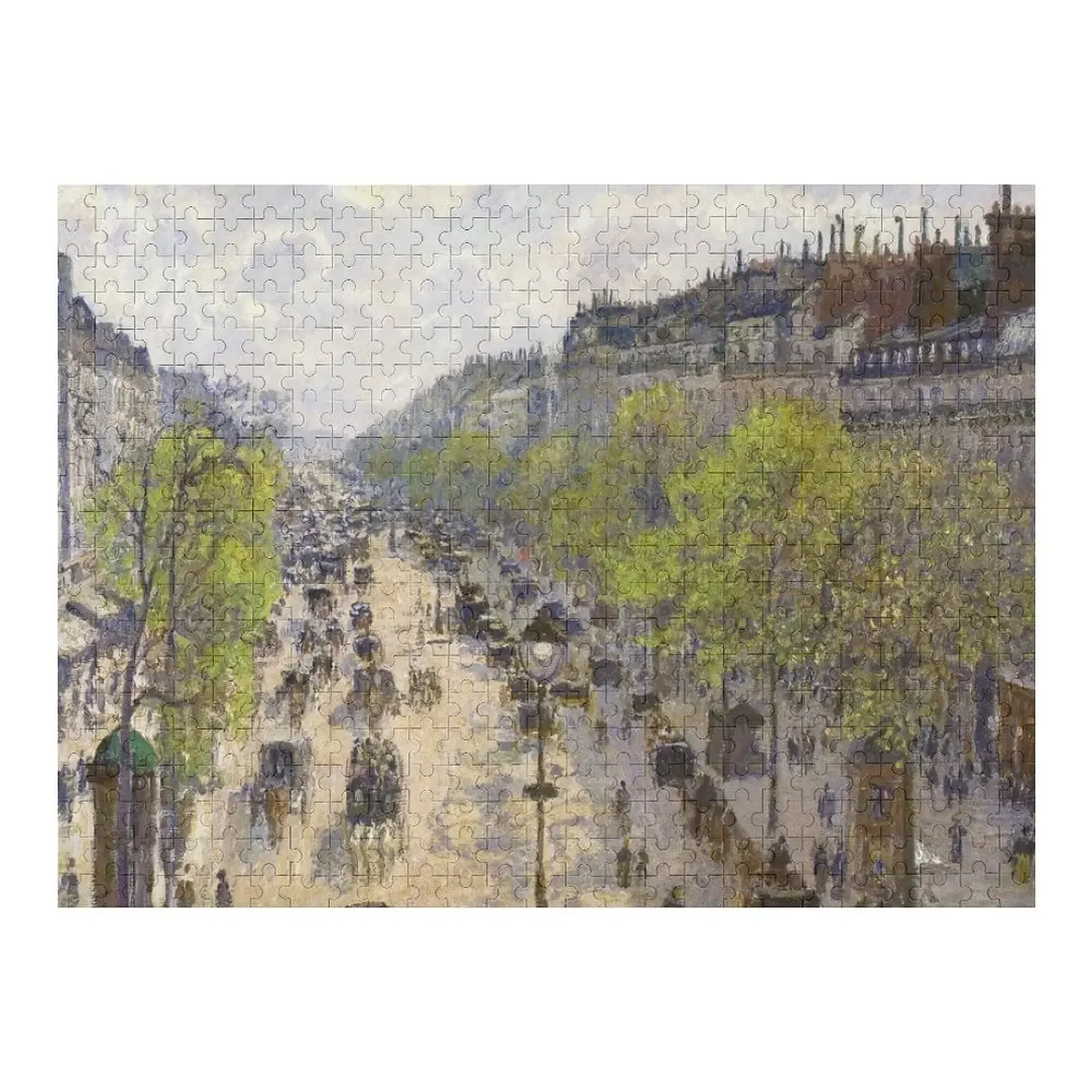 Boulevard Montmartre, Spring by Camille Pissarro (1879) Jigsaw Puzzle Personalised Toys Personalized Photo Gift Puzzle