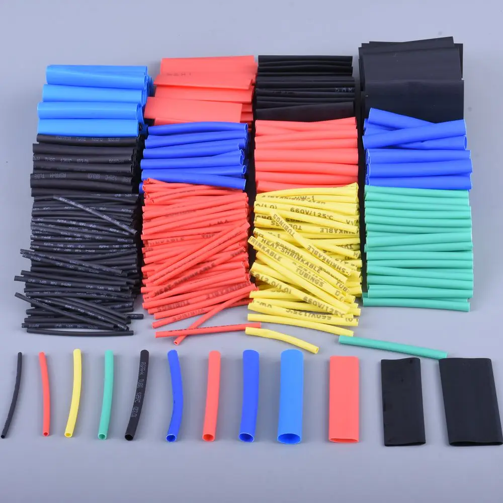 Heat-shrink Tubing Thermoresistant Tube Heat Shrink Wrapping Kit Electrical Connection Wire Cable Insulation Sleeving 127-800pcs heat shrink tube,heat shrink tubing,heat shrink tube kit,heat shrink cable sleeve