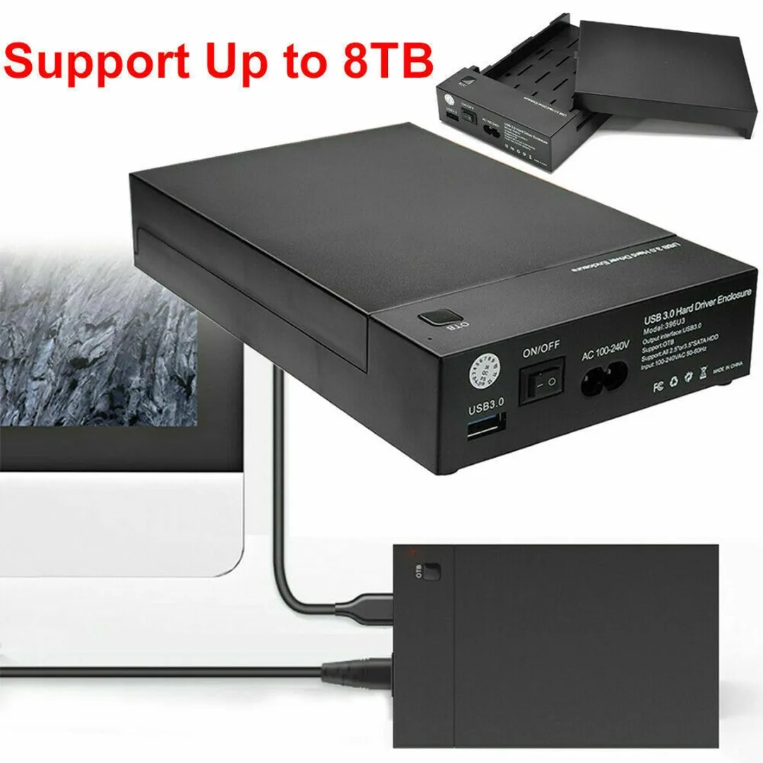 

USB3.0 2.5/3.5 inch Mobile Hard Disk Box Desktop HDD Enclosure SATA Serial Port Hard Disk Base Home Appliance Tool Part