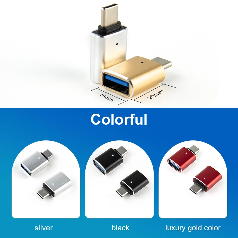 OTG Adapter USB 3.0 Type-C OTG Adapter Type C USB C Male To Female Converter For Macbook Xiaomi Samsung S20 USBC OTG Connector