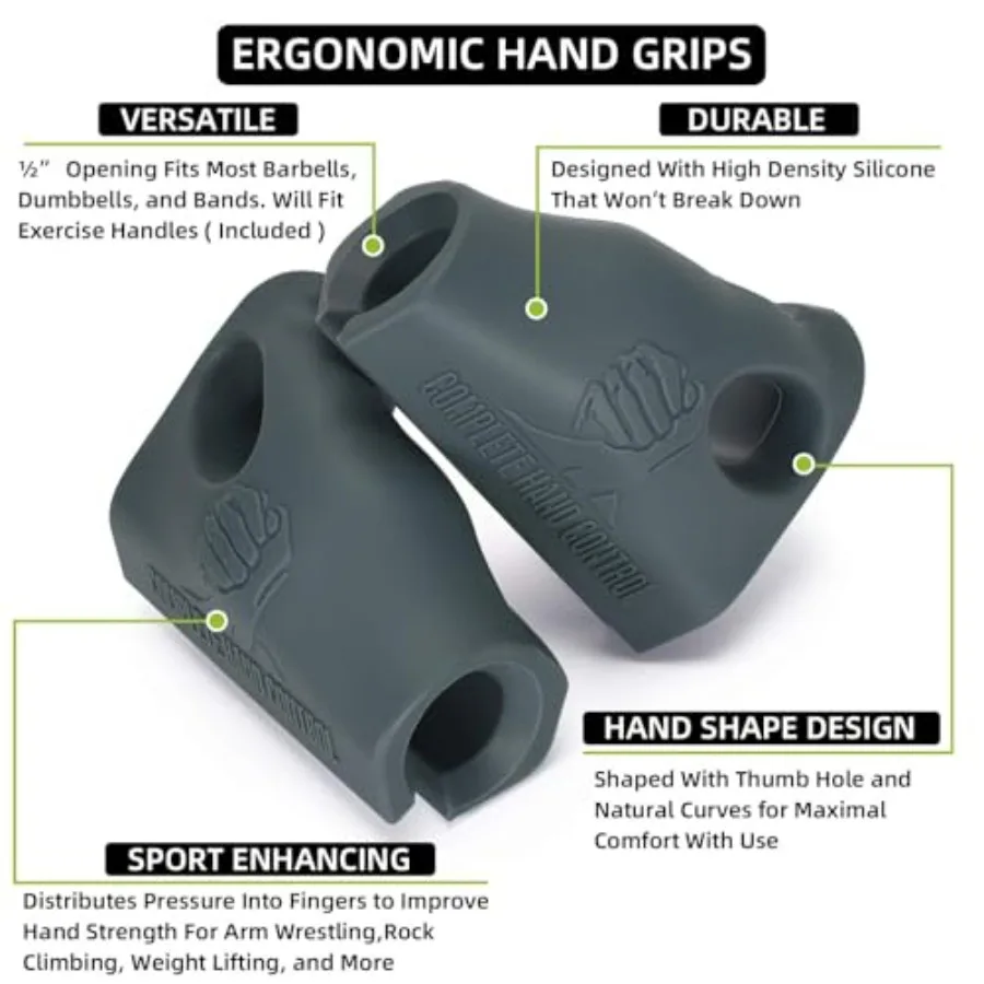 Arm Wrestling Training Handle - Pair of Hand Shaped Grips with Custom Handles Included - Arm Wrestling Training Equipment