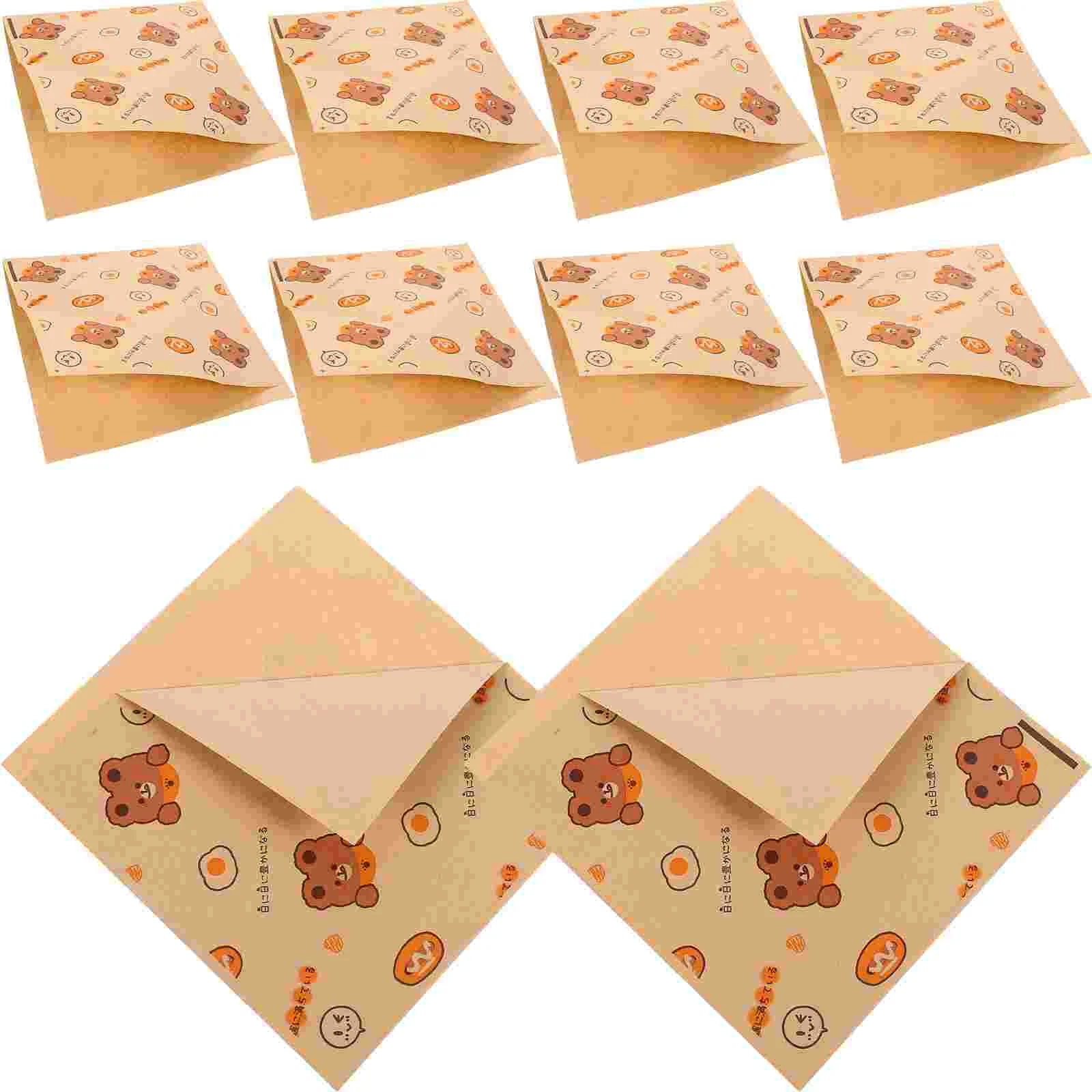 Sandwich Wrappers French Fries Wrapping Paper Greaseproof Food Compact Bread Cheese Baked Goods Packaging Baking