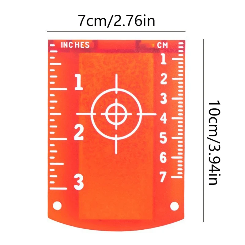 Laser Level Lase Target Card Plate 10cmx7cm for Green Red Lase Reflective Magnetic Plate