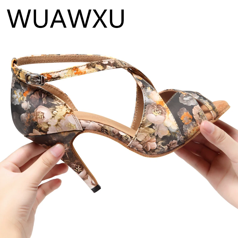 Latin dance shoes become sexy dance shoes National standard dance shoes Walking show dance shoes Women adult professional dance