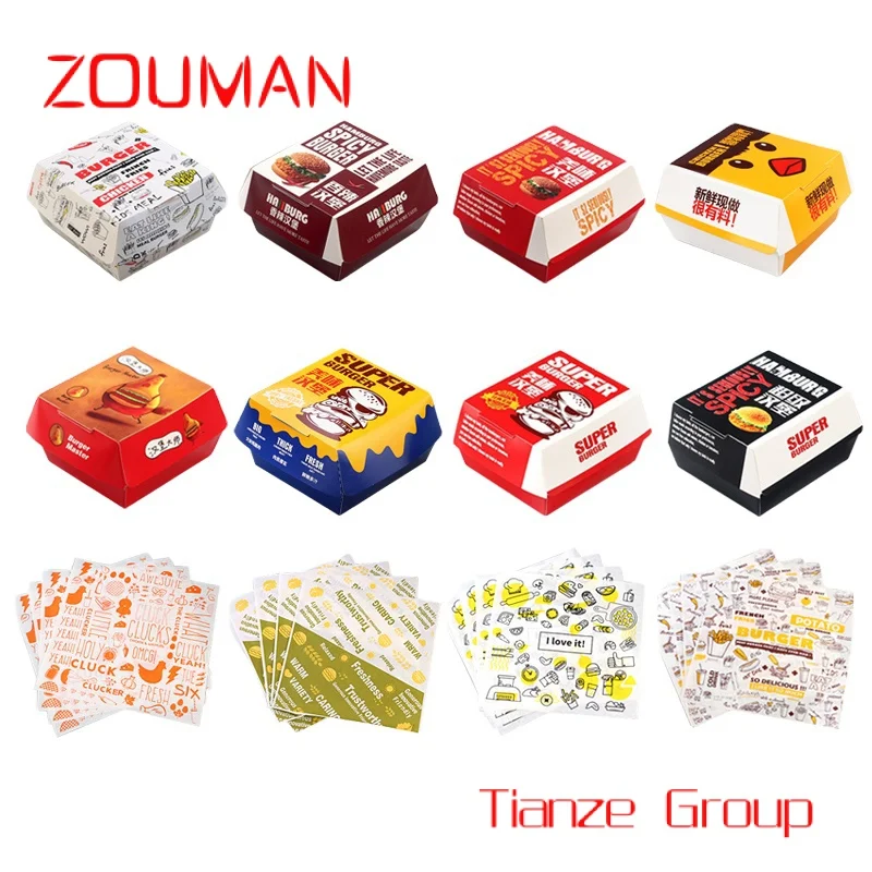 Упаковочная коробка для гамбургеров