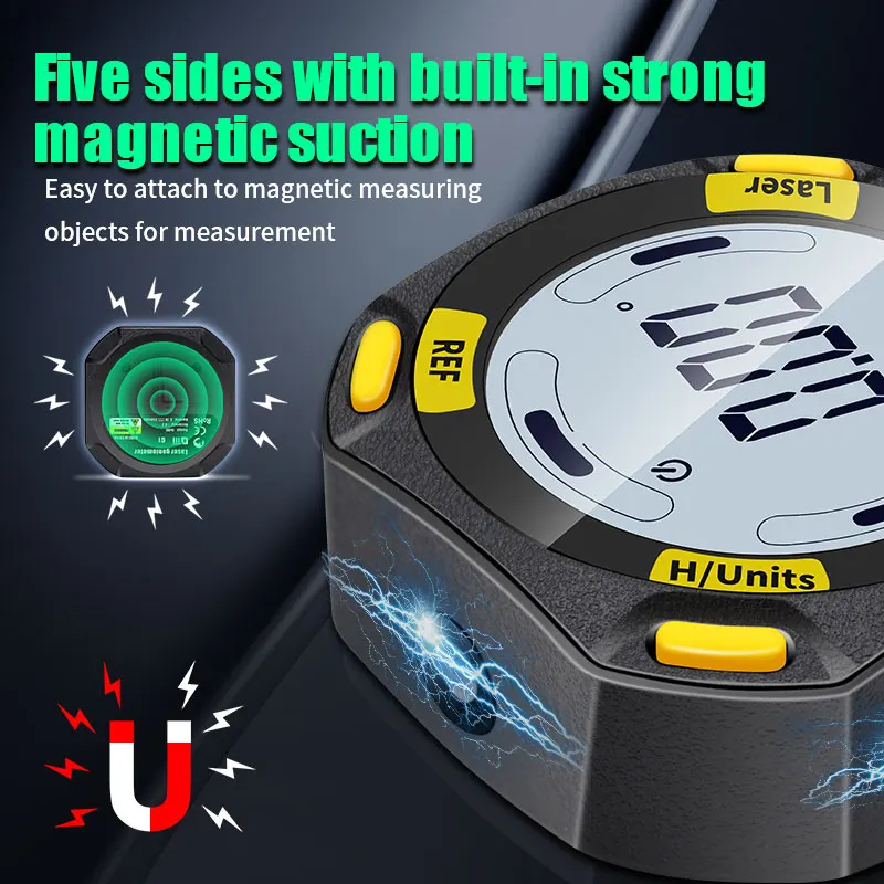 Green Laser Digital Protractor Angle Measure Inclinometer 3 in 1 Laser Level Box Type-C Charging Angle meter Measuring Tools digital angle protractor angle measuring tool angle protractor digital angle meter digital inclinometer