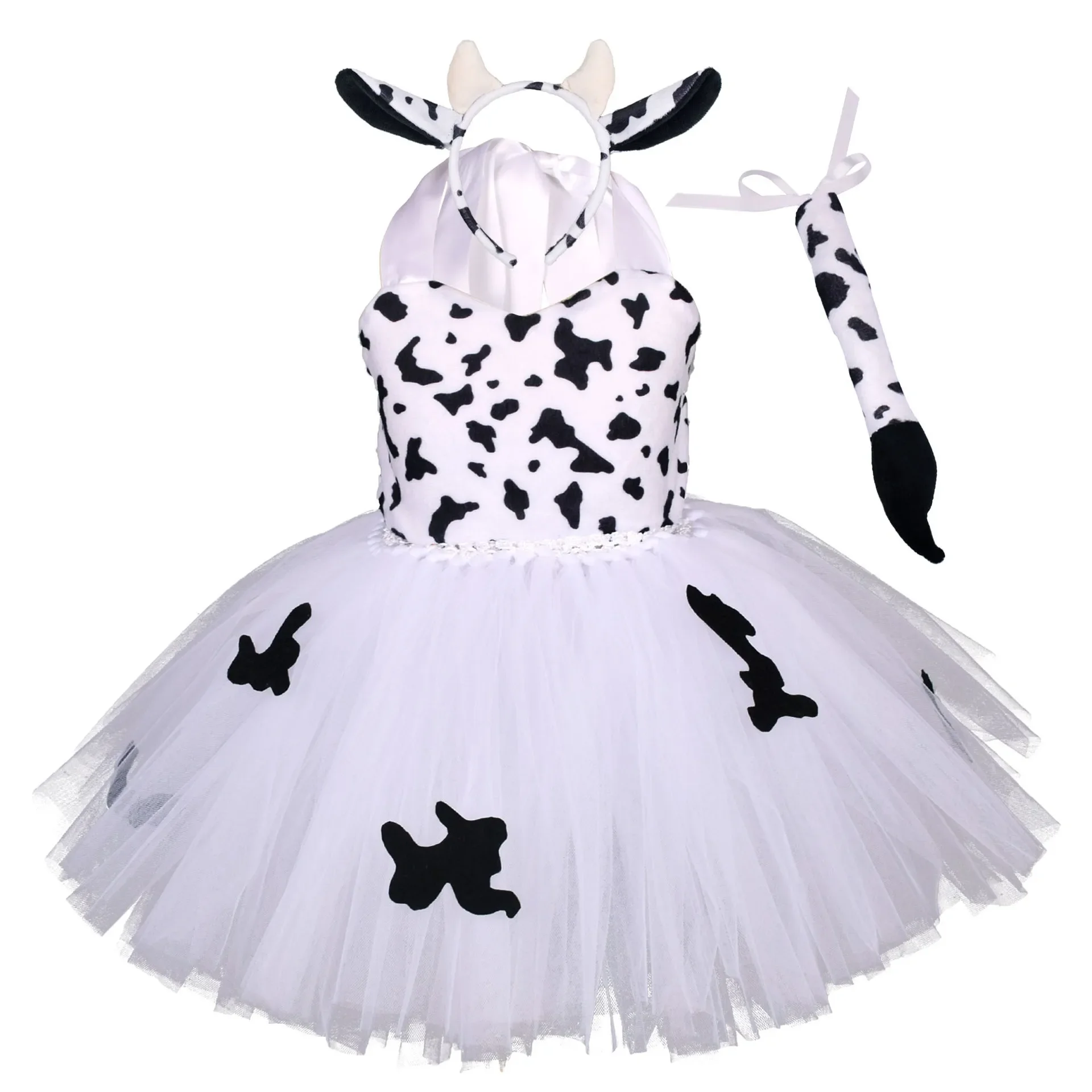 Leopard Tiger Giraffe Animal Halloween Tutu Dress Costumes for Baby Girls Kids Toddler Christmas Birthday Outfit Clothes 5