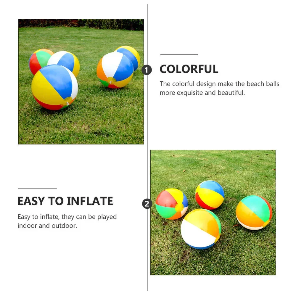Summer Colorful Inflatable Balloons Outdoor Swimming Pool Play Party Water Game Balloons Beach Sport Ball Fun Toys For Kids 4