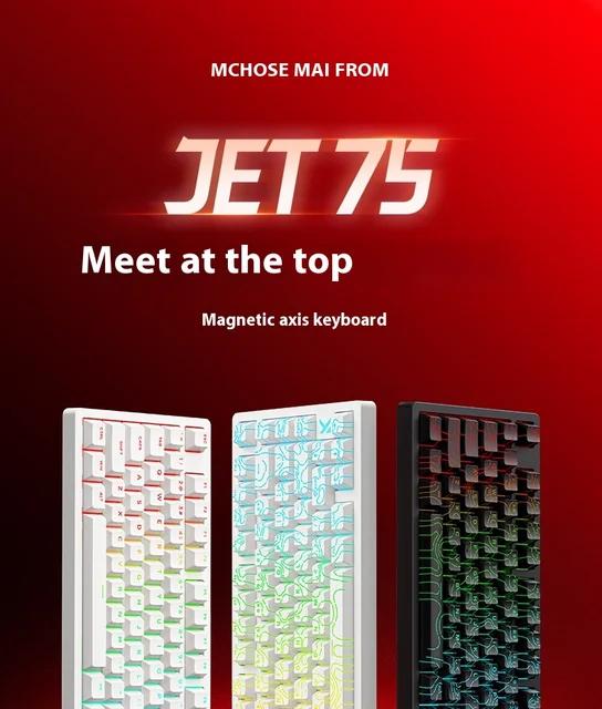 MCHOSE Jet 75 メカニカルキーボード 8k 低遅延磁気スイッチ E