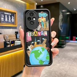 Minimalist Summer World Travel Soft Phone Case for Huawei Mate 40 PRO (JGHCX170J1)