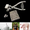 Rabbit Ear Number Piercing Pliers Kit 6-digit Animal Ear Tattoo Clamp Sheep Pig Dog Identification Piercing Needle Mark 1 Set 1