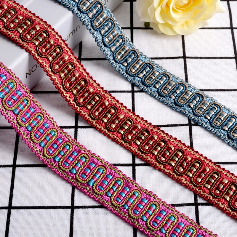 12Meters Curtain Accessories Sofa Pillow Edge Curve Lace Trim Ribbon