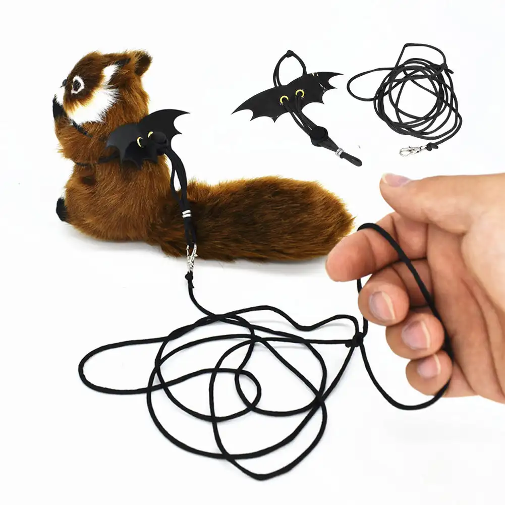 Adjustable Wing Style Small Lizard Reptile Harness Climbing Rope Belt Lizard Traction Rope Pet Strap Leash Vest