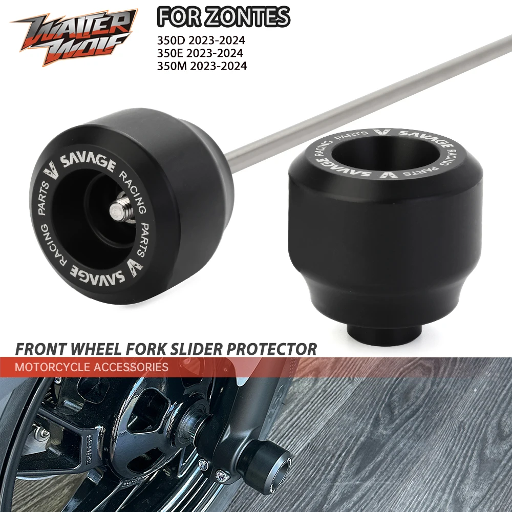 Per Zontes 350D 350E 350M 125D 125M Assale Ruota Anteriore Forcella Slider Crash Protector Accessori Moto Protezione Mozzo 2023 2024