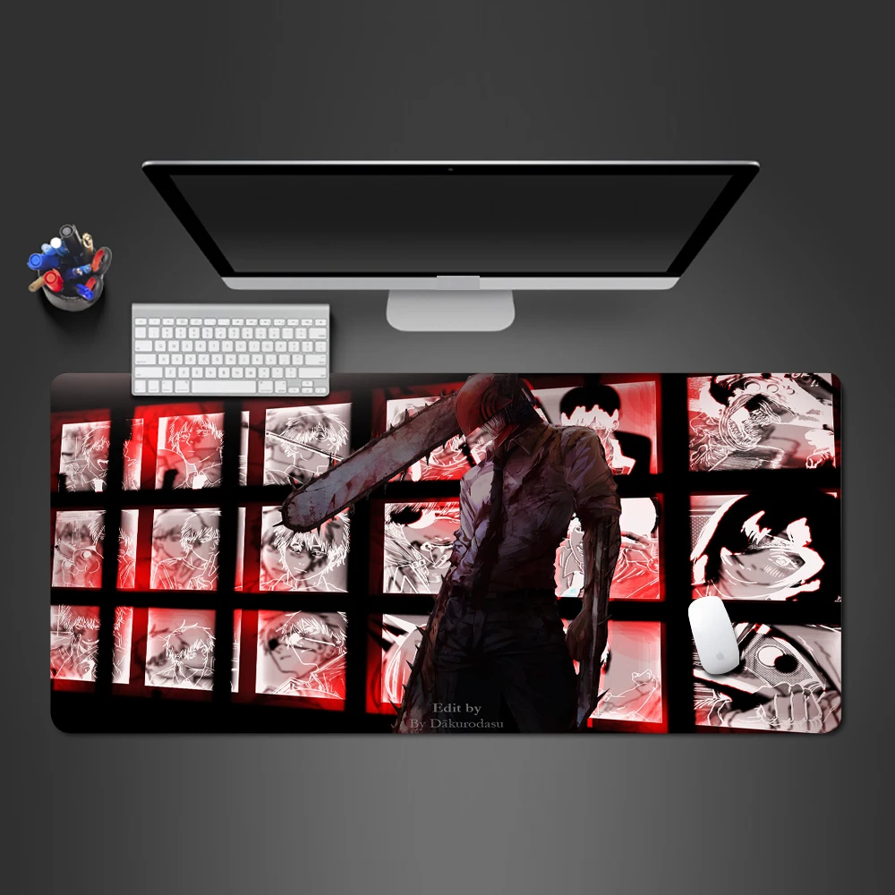 Anime Chainsaw Man Mouse Pad Newest Large Table Computer Desk Mat