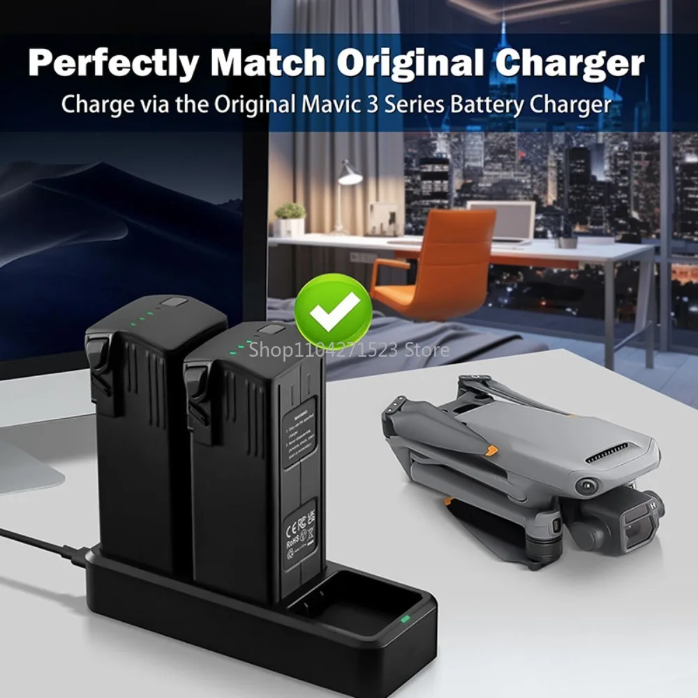 Lot 3 Batteries 5000mAh + Chargeur pour DJI Mavic 3 Pro