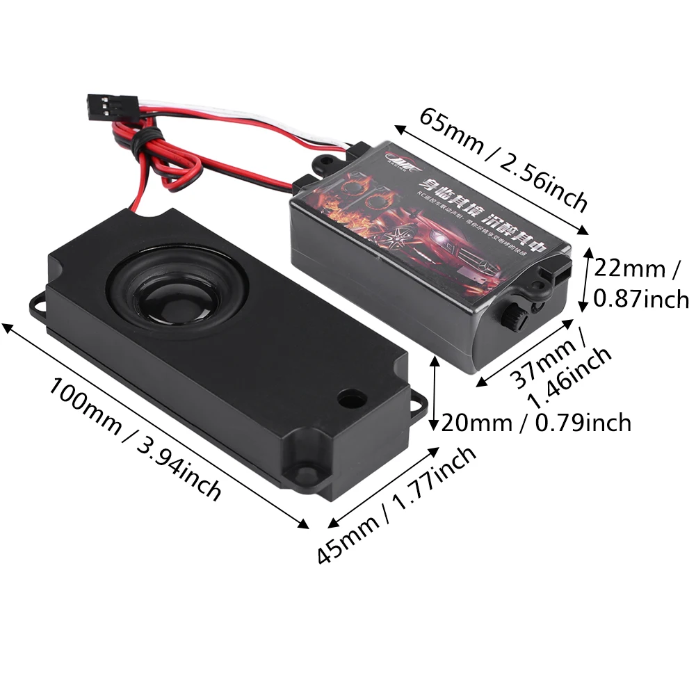 Module simulateur sonore moteur RC 1/10 avec haut-parleur pour voiture télécommandée