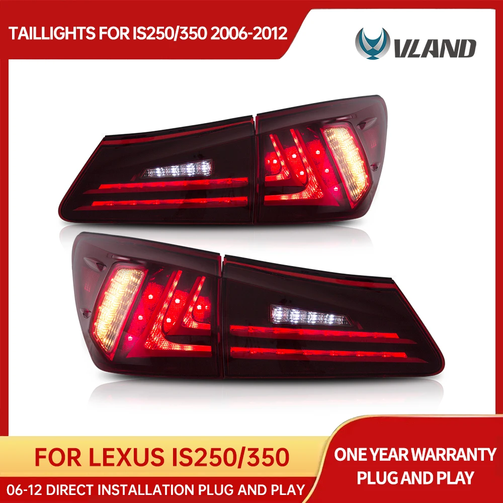 Vland Car Accessories Led Tail Lights Assembly For Lexus Sedan Xe20