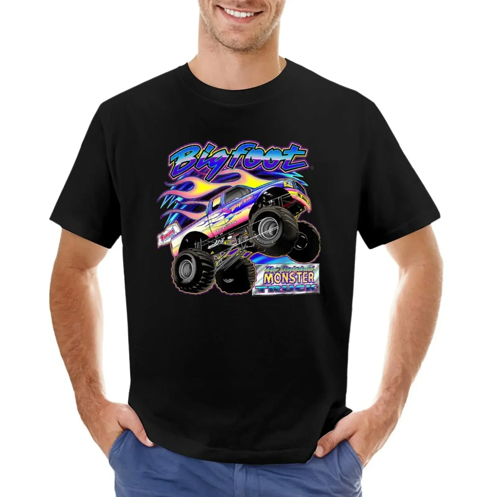 

Flame BIGFOOT T-shirt funnys for a boy mens graphic t-shirts big and tall