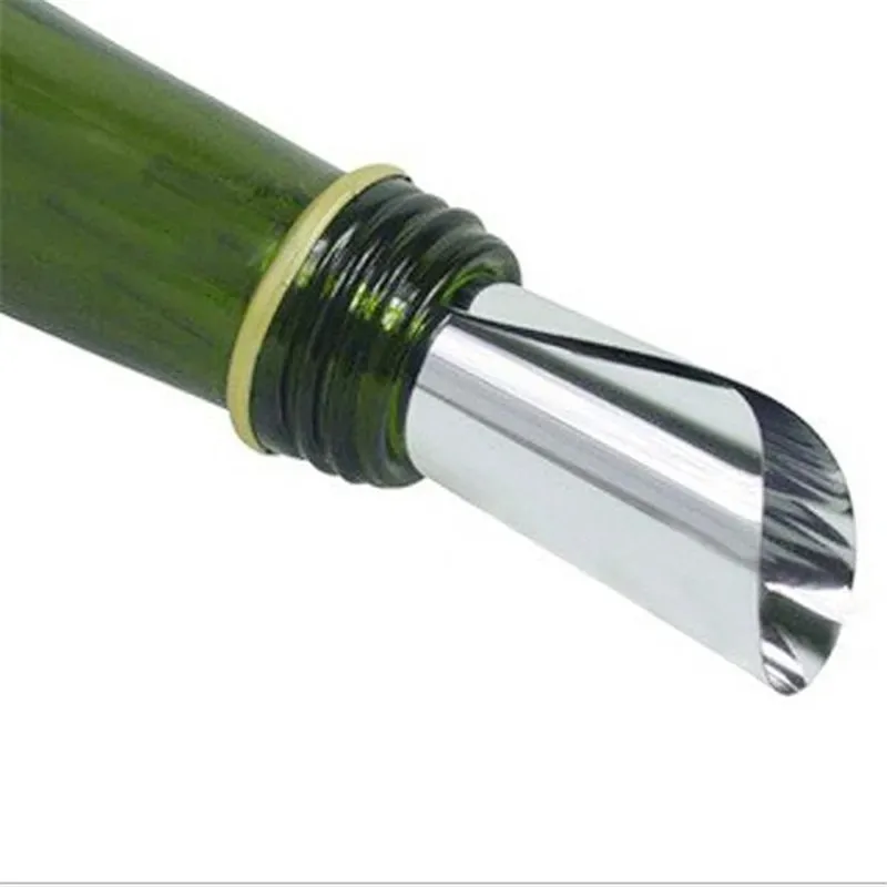 Aluminum Foil Wine Pourer Film Flexible Drip Stop Pour Spouts Disk Round Leak-proof PET Pour Spouts Disk Drop Stopper 10Pcs