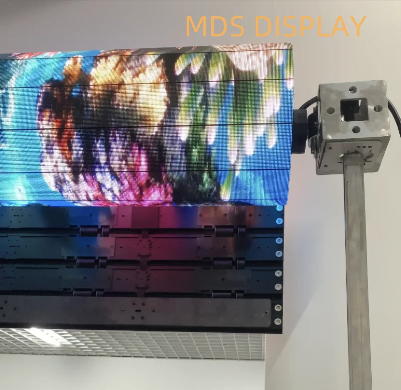 MDS P1.9 indoor impermeabile rotolamento pieghevole display a led pavimento interattivo schermo flessibile ascensore matrimonio film concerto