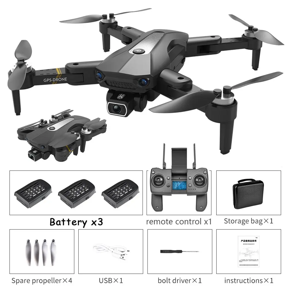 RC Quadcopter medium K80 MAX GPS 5GHz RC Drone 8K Multifunction Professional Obstacle Avoidance Dual HD Camera Brushless Motor Quadcopter Toys Boy rc quadcopter with camera RC Quadcopter