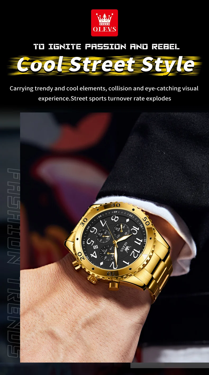 Men's Watches Large Digital Dial Original Wristwatch for Man Chronograph 24 Hour Date Waterproof Luminous 9969 Daily_voghion.com