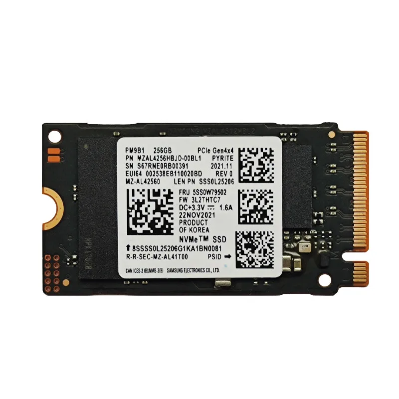 Samsung-オリジナルのSamsung Pm9b1,256GB,512g,テラバイトm,2 nvme,cie gen4  x4,nvme,ソリッドステートドライブ,表面プロキシ7スチームデッキ用