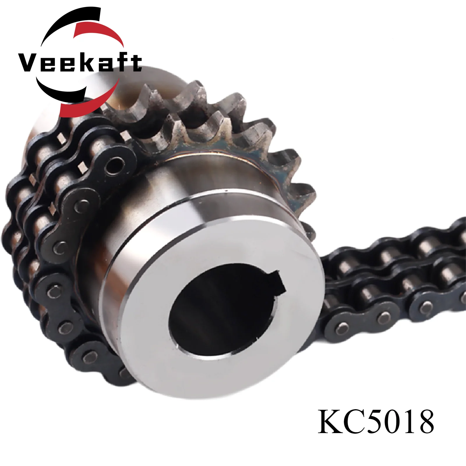 

Цепная муфта со звездочками Veekaft KC5018, 16/17/18/19/20/24/25/28/30/36/38/40/45 мм, цепная муфта, роликовая цепная муфта