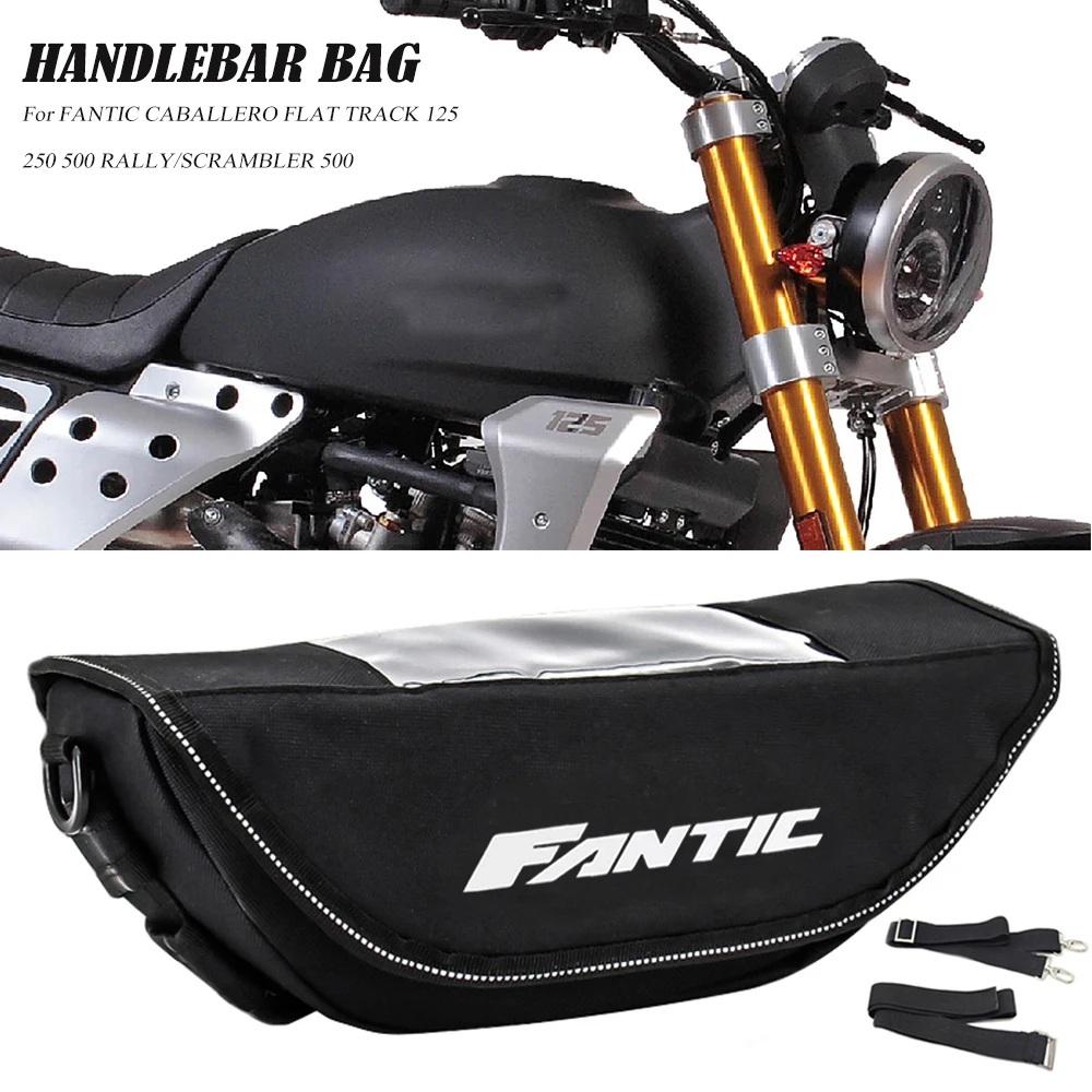 Per Fantic Caballero Flat Track 125 250 500 Rally/Scrambler 500 Borsa Da Viaggio Moderna Impermeabile Per Manubrio Del Motociclo
