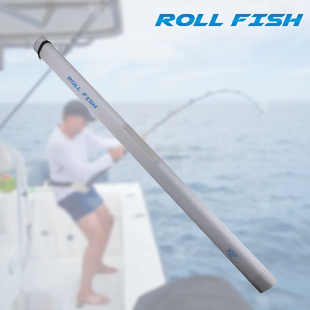 Sac de transport rigide étanche ROLLFISH pour cannes à pêche anti-roulement triangle portable 100-150cm