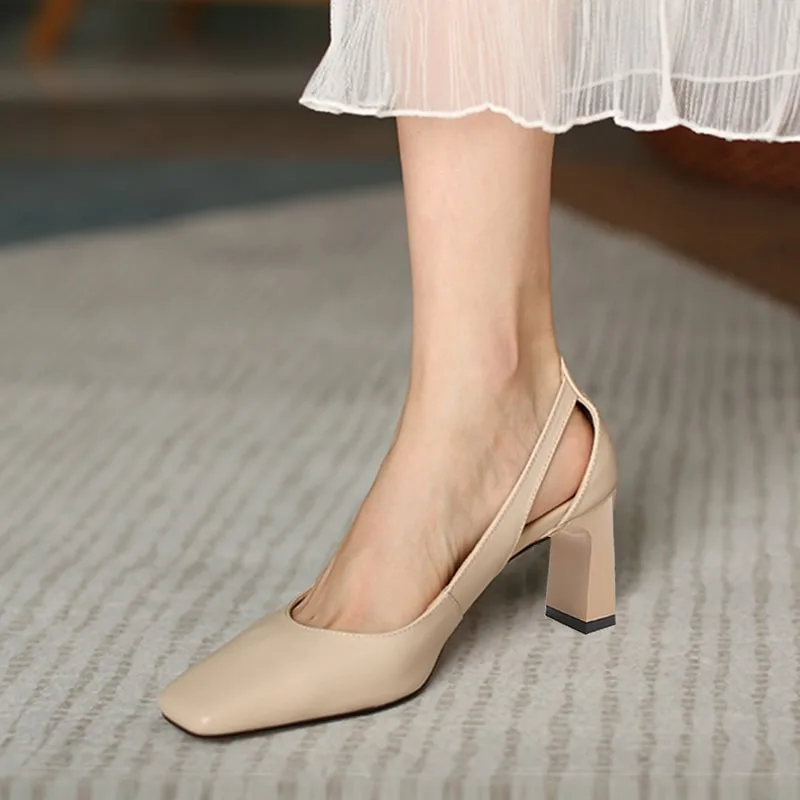 

Женские туфли из натуральной кожи FEDONAS, черные туфли-лодочки на высоких каблуках, обувь для вечеринки на весну 2023
