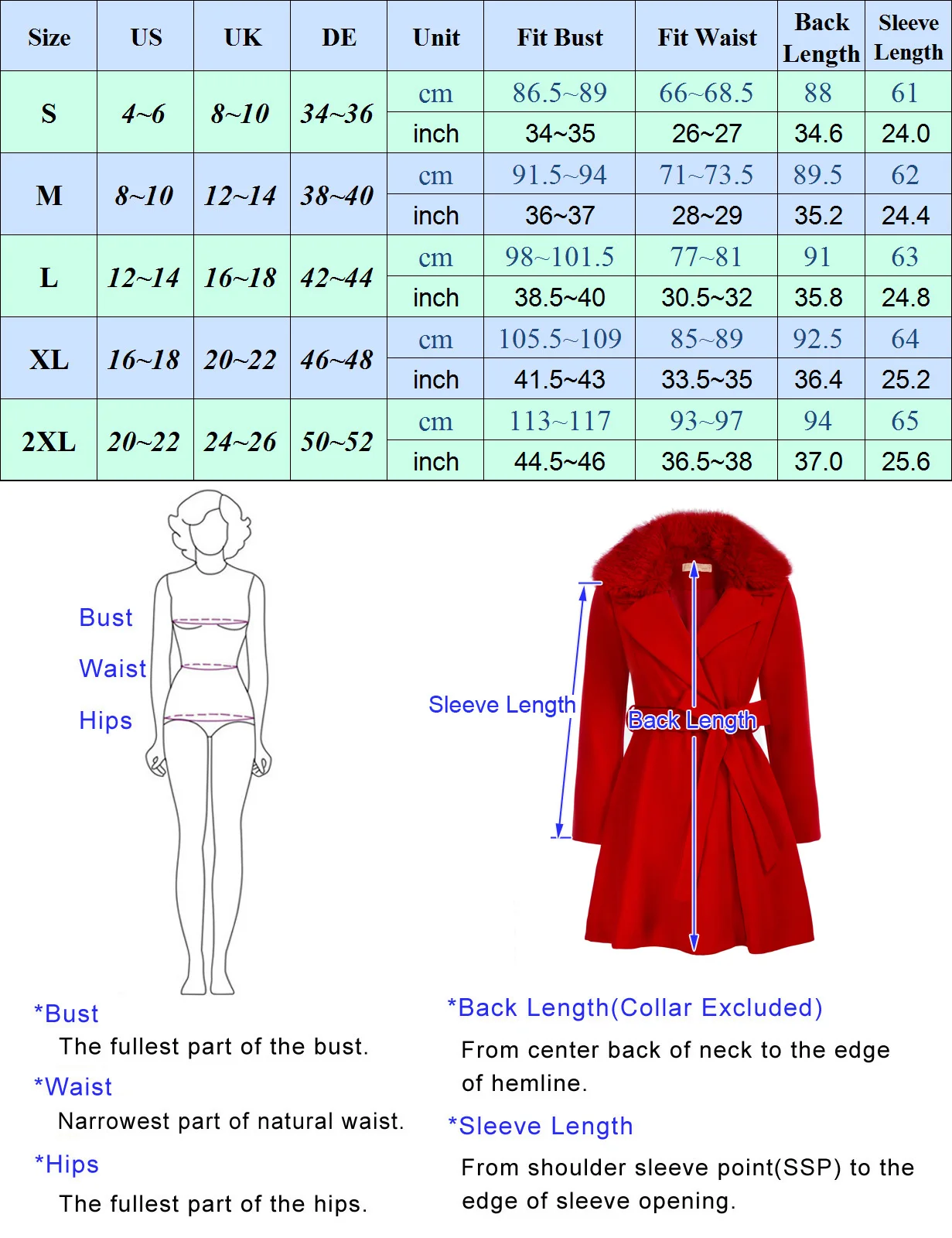 BP Women Detachable Fur Collar Overcoat With Belt Lapel Collar Knee Length Coat  Mid-Length Winter Outerwear Solid Jacket A30