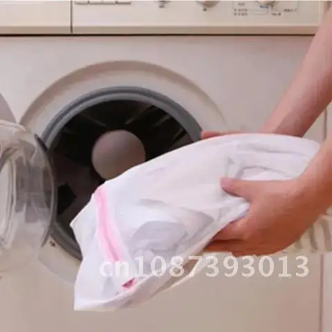 

Mesh Laundry Bag Polyester Home Organizer Sweater Knitted Protection Laundry Basket Bags for Washing Machines Bra Bag 5 Sizes