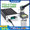 T100 Soldering Station Adjustable Temperature Electronic T12 Smart Welding Station OLED Digital Soldering Iron Tools 110V/220V 1