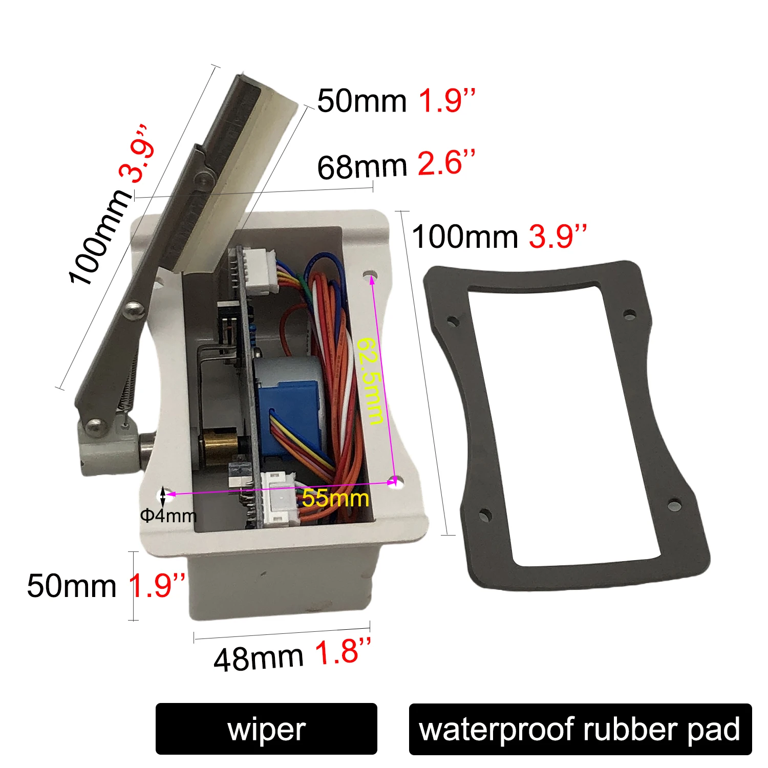 Outdoor Waterproof Surveillance Camera Shell Rain Guard Motor Wiper DC 12V/ DC 24V/ AC 24V For Security CCTV Camera Housing Case