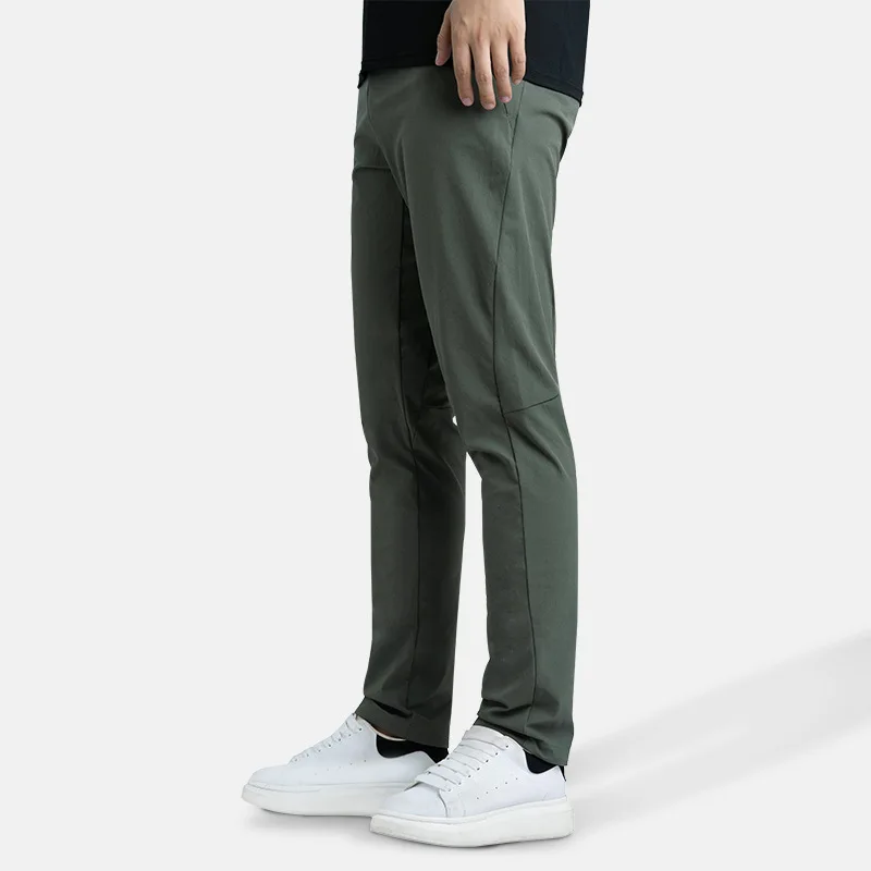 Casual pants slim fit and versatile solid color elastic mountaineering outdoor running and sports pants trousers