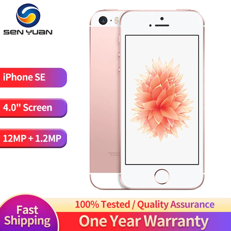 

iPhone SE A1662 A1723 Dual-Core 2GB RAM 16GB/32GB/64GB/128GB ROM 4.0" Unlocked Apple SE Fingerprint Original Mobile Phone
