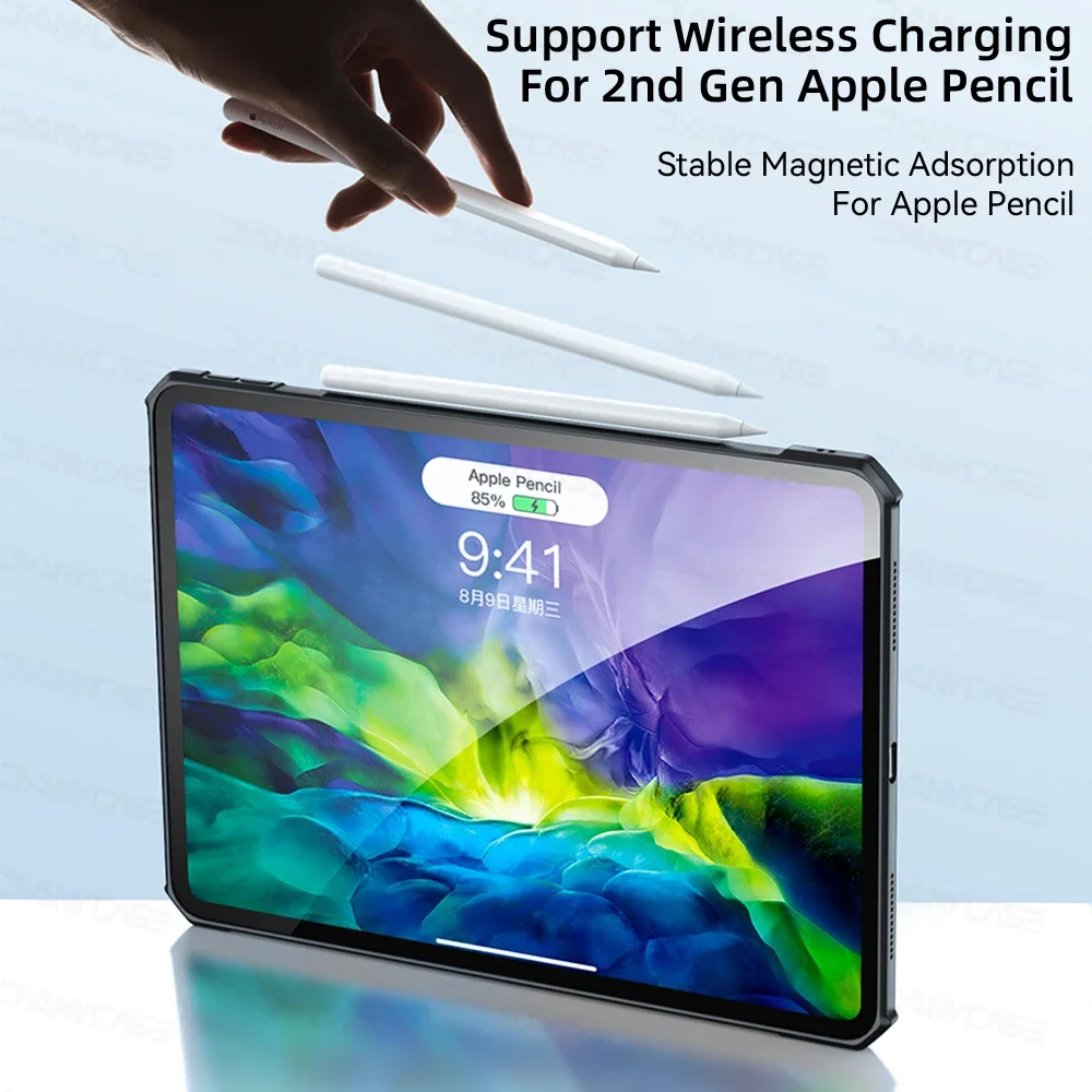 Ultra-Thin Transparent Tablet Case with Stand