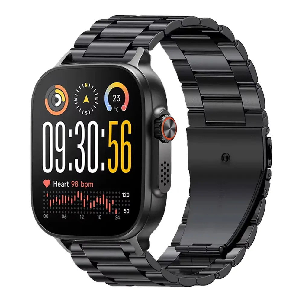 Elegant Metal Strap 22mm - Premium Replaceable Business Wristband Bracelet