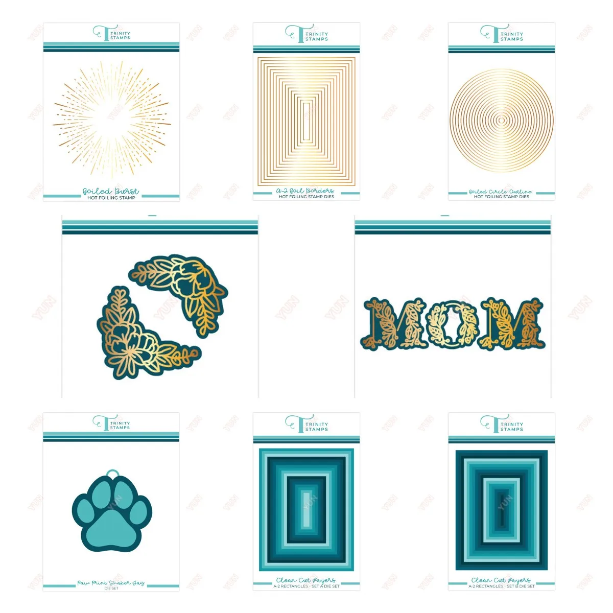New Mug Round Rainbow Clear Stamp Metal Cutting Die Template Fai Da Te Scrapbooking Album Stamp Making Goffratura Carta Di Carta