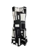 Sleeveless Dress Geometric Pattern