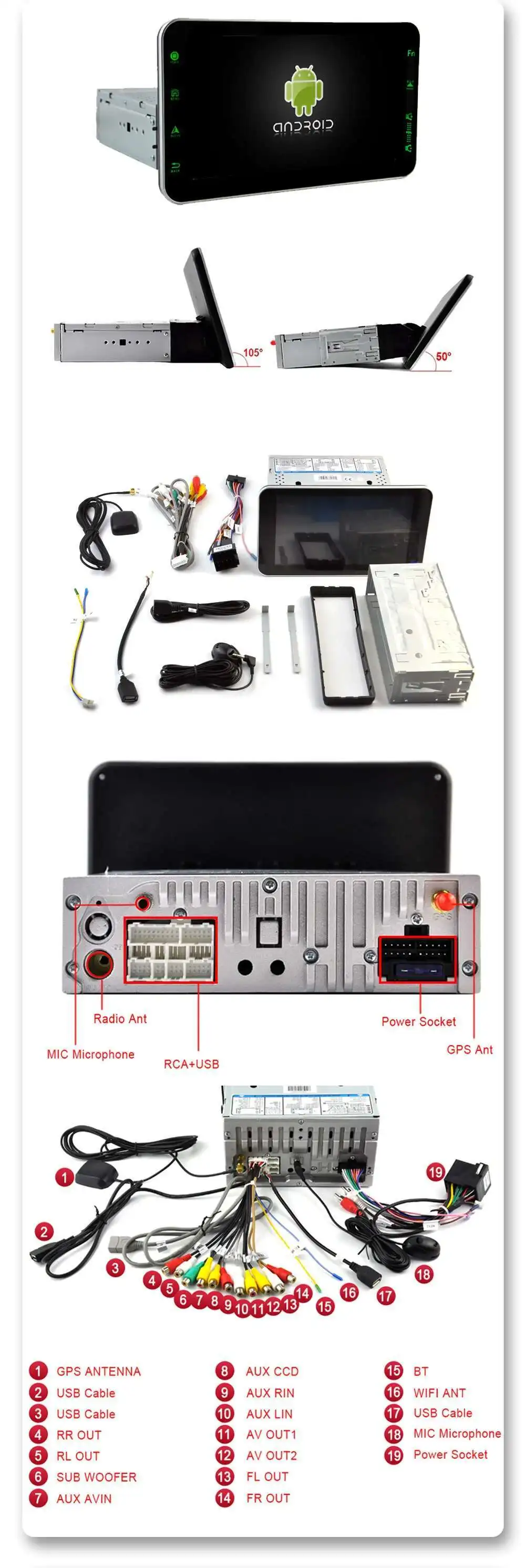 1 Din DSP car radio stereo 2G RAM 16G ROM android 10 car autoradio cassette player recorder GPS Navi steering wheel control 2 (4).jpg