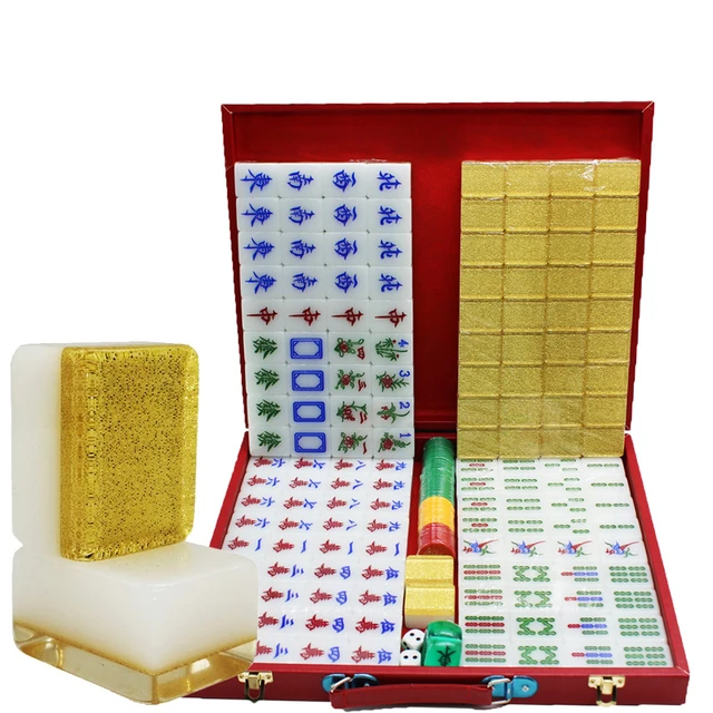 Professional Luxury Crystal Chess Mahjong Set Family intelligence Mahjong  Table Chess Board Game chadrez jogo indoor games - AliExpress