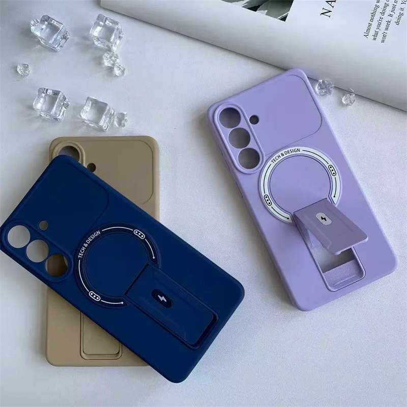 Magnetic Stand Phone Case with Rugged Protection and Sleek Design