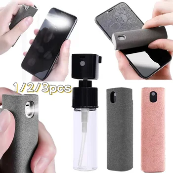 2 In 1 Screen Cleaner Spray with Microfiber Cloth Portable Dust Removal Cleaning Kit for Mobile Phone Tablet Laptop Touch Screen 1