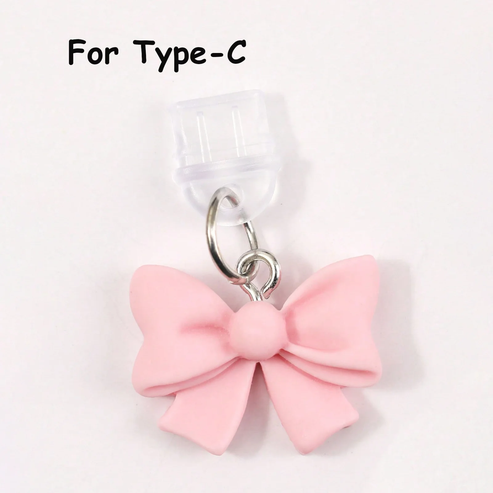 Colorful Bow Tie Phone Dust Plug - Charming Digital Accessory and Charging Port Protector